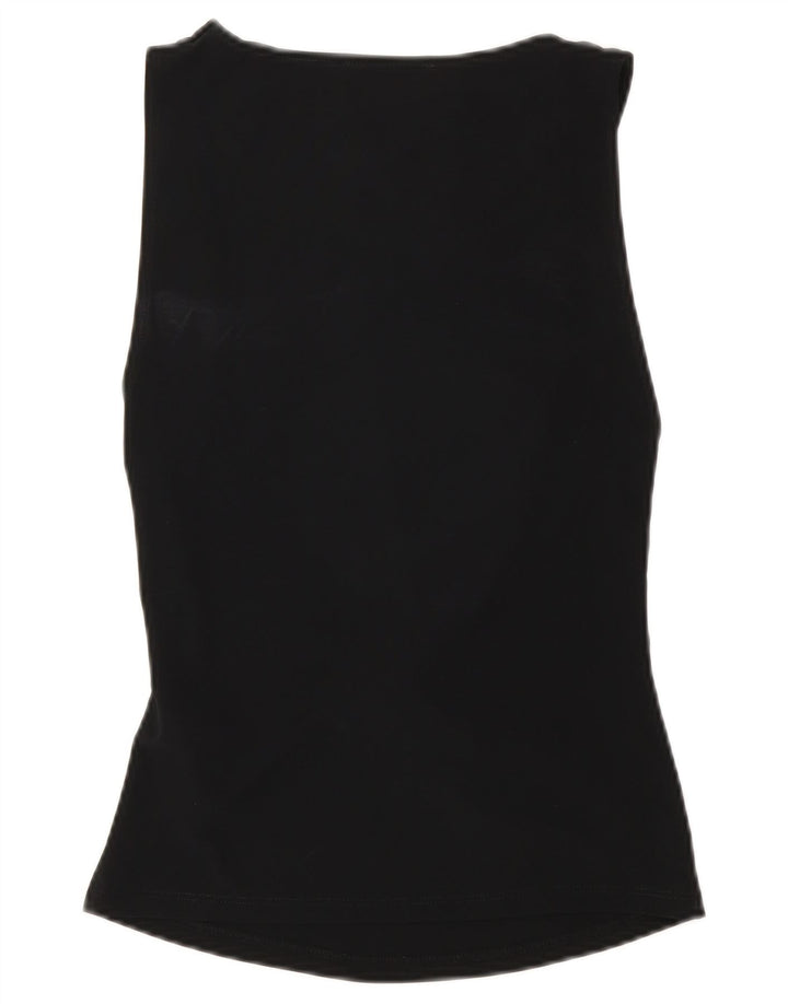 Ärmelloses Blusenoberteil für Damen von Zara, UK 12, Mittelschwarz, Polyester