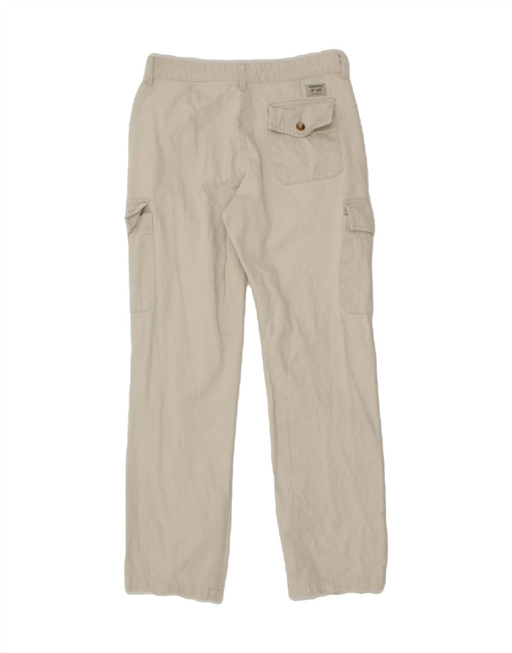 LEE Womens Straight Cargo Trousers W28 L29 Off White Cotton Vintage Lee and Second-Hand Lee from Messina Hembry 