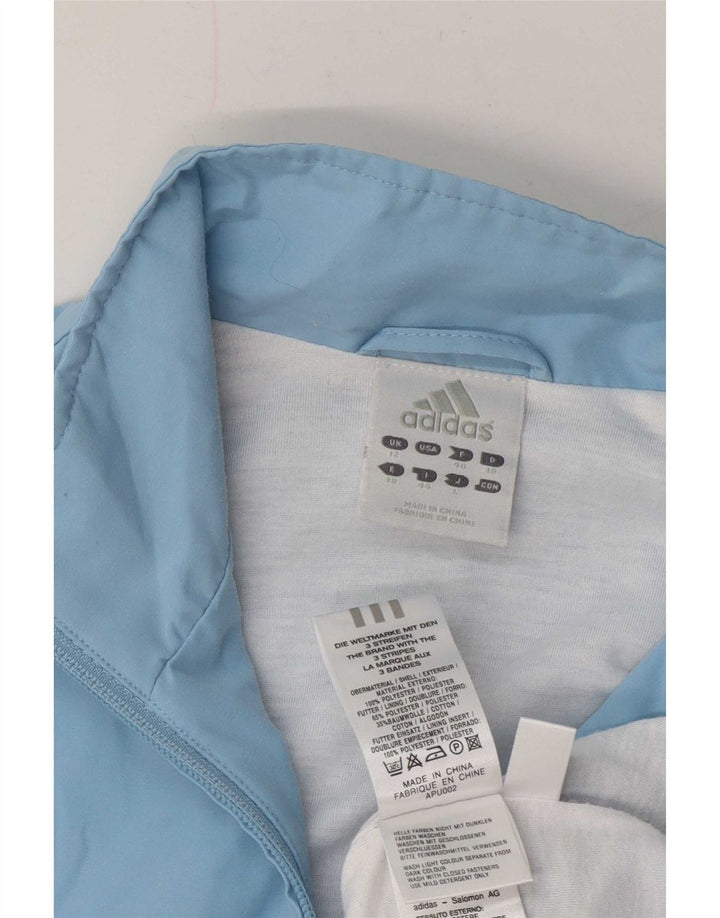 Adidas Veste de survêtement pour femme UK 12 Bleu moyen Polyester