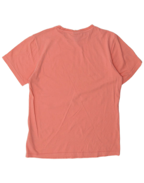 Ellesse Womens Oversized Graphic T-Shirt Top UK 8 Small Pink Cotton