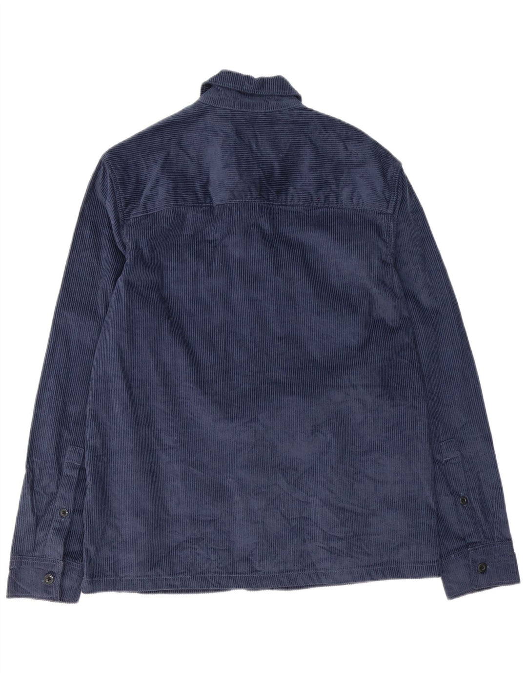 Dickies Mens Corduroy Shirt Medium Navy Blue Cotton
