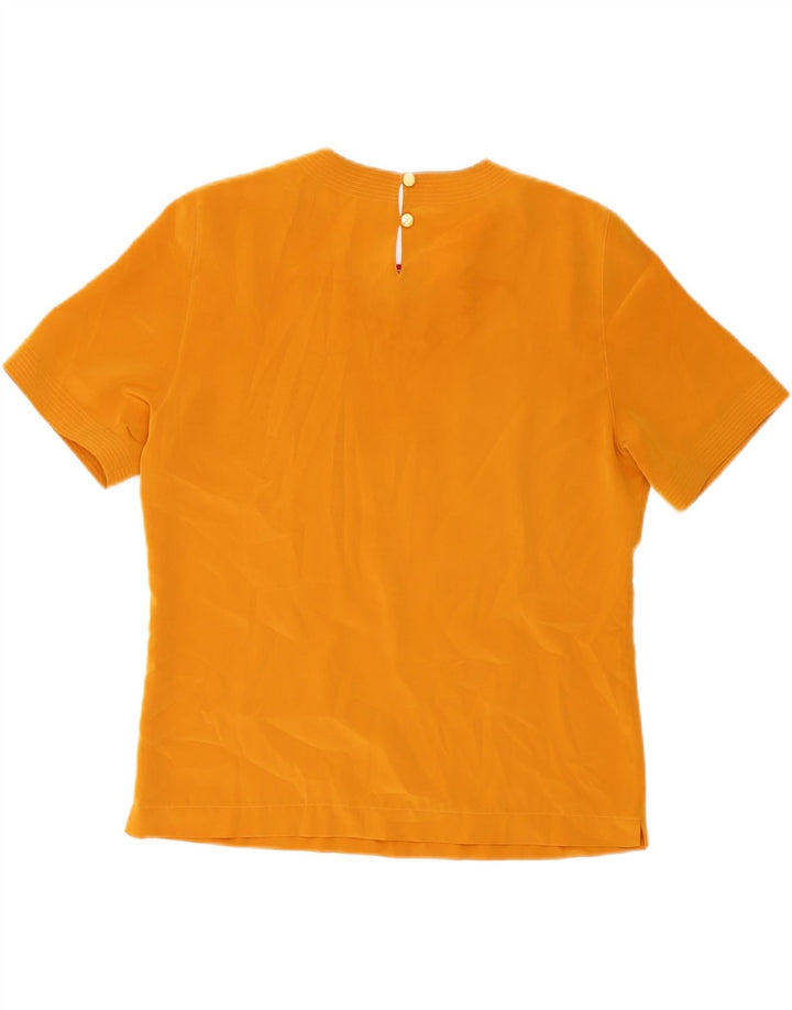 RENATO BALESTRA Womens Blouse Top IT 44 Medium Orange