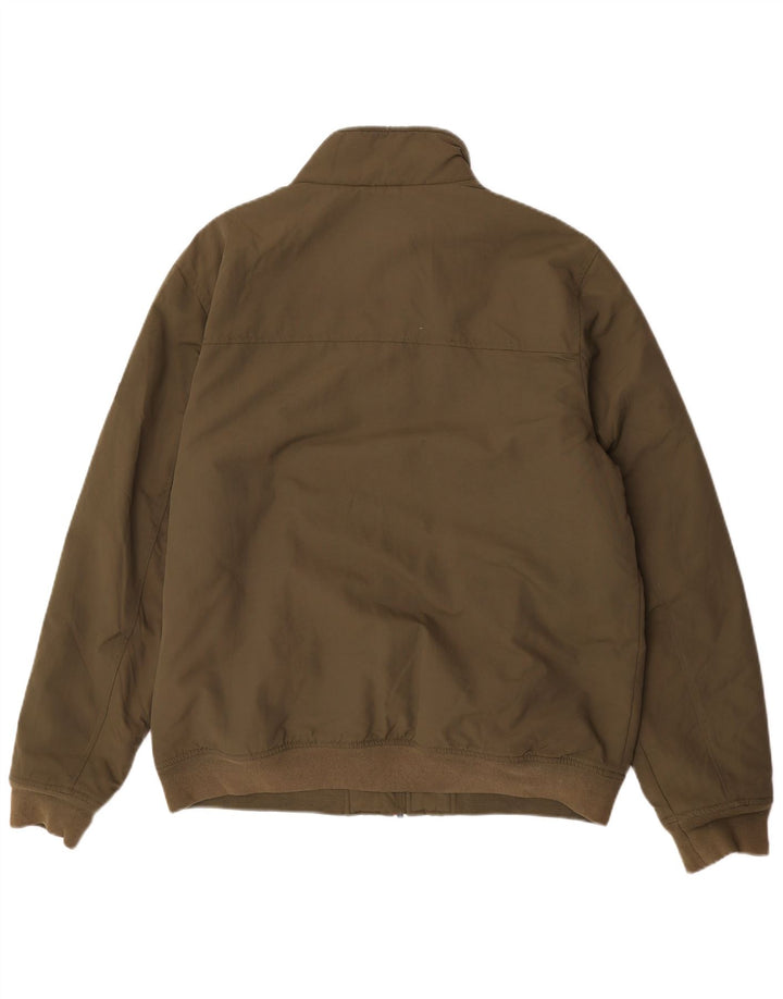 Tommy Hilfiger Mens Bomber Jacket UK 42 XL Khaki Polyamide