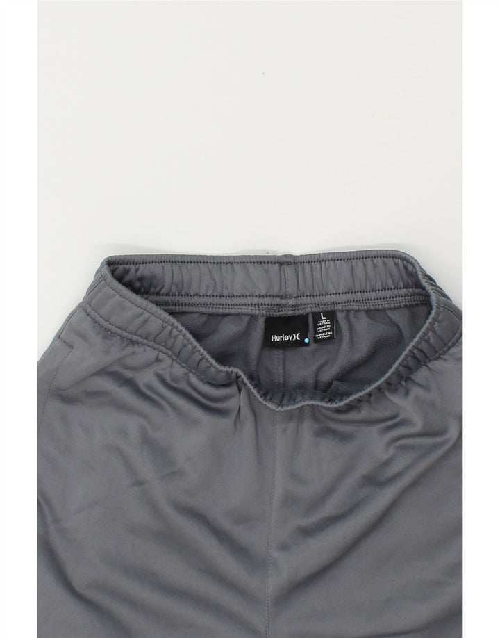 HURLEY Boys Tracksuit Trousers Joggers 12-13 Years Large Grey Polyester Vintage Hurley and Second-Hand Hurley from Messina Hembry 