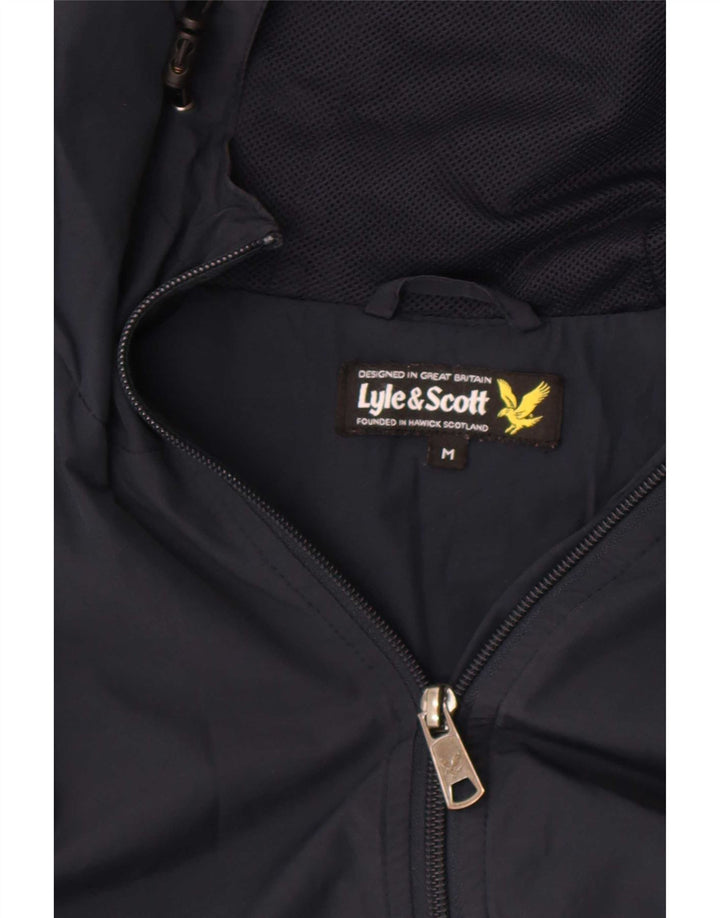 Ανδρικό μπουφάν βροχής με κουκούλα Lyle & Scott UK 38 Medium Navy Blue