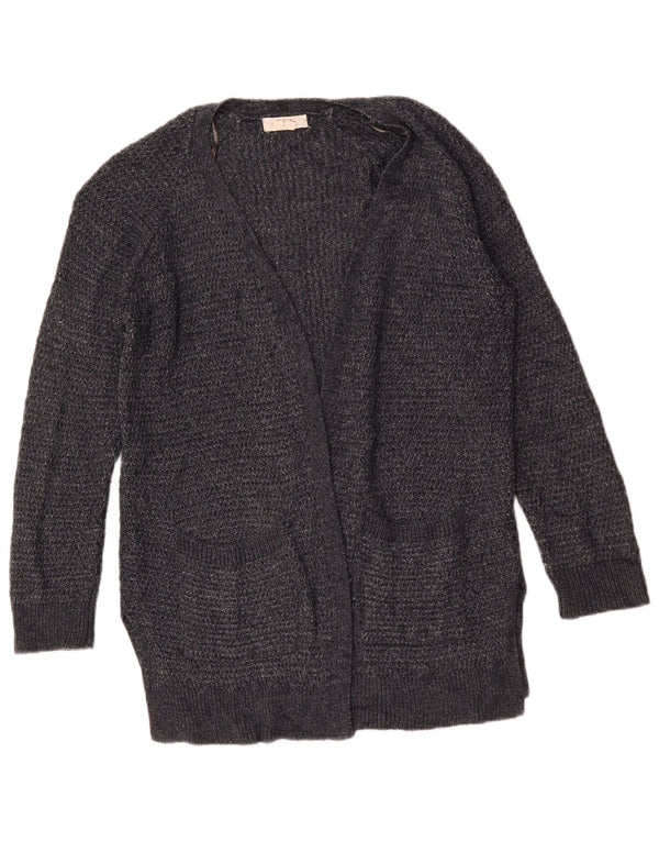 Fat Face Cardigan long surdimensionné pour femme UK 8 Petit Gris Acrylique