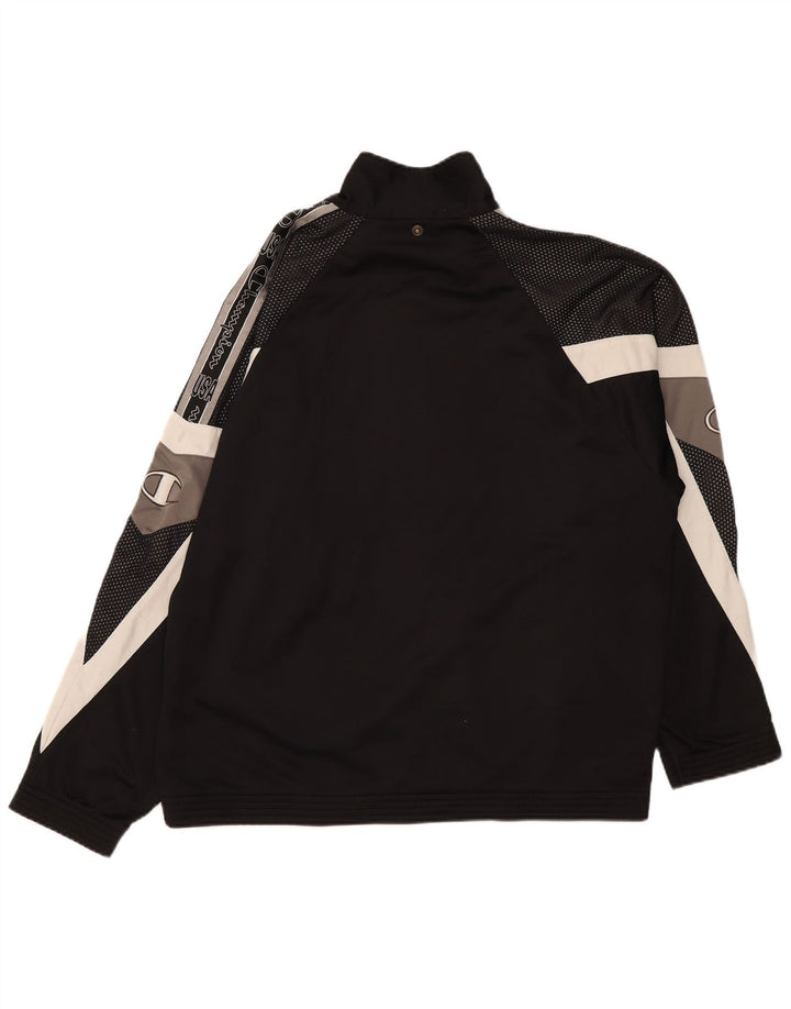 Champion Herre grafisk træningsdragt Topjakke XL Sort Colourblock