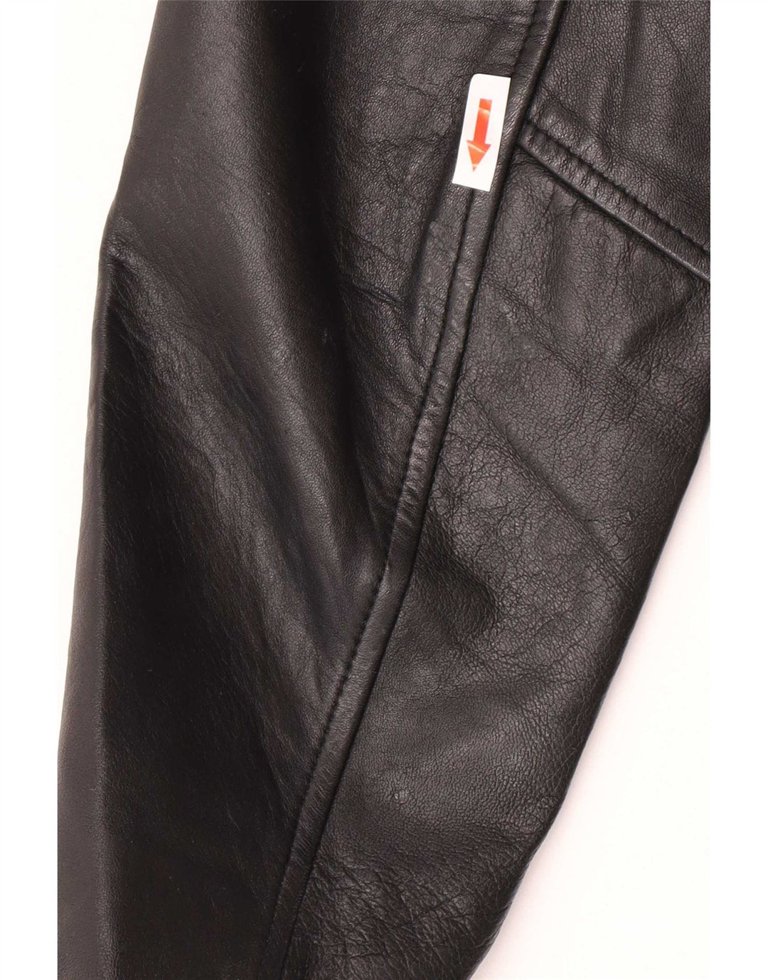 Heeli Veste blazer en cuir à 5 boutons pour femme UK 16 Large Noir
