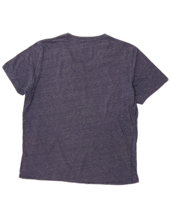 T-shirt da uomo DIESEL Top piccola blu navy chiazzata