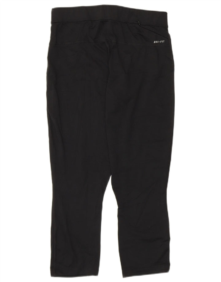 Γυναικεία κολάν Nike Dri Fit Crop UK 12 μεσαίου μαύρου πολυεστέρα