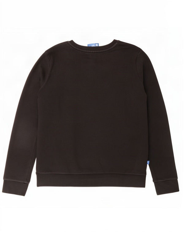 Felpa oversize grafica da donna Adidas UK 6 XS cotone nero