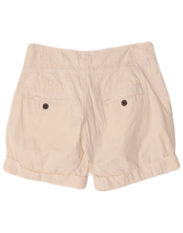 Shorts cargo feminino Diesel W28 médio algodão branco