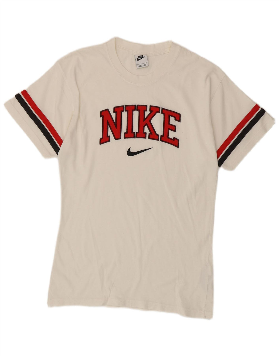 Nike Mens Graphic T-Shirt Top Small White Colourblock Cotton