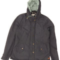 FAT FACE Womens Hooded Windbreaker Jacket UK 12 Medium Grey Nylon Vintage Fat Face and Second-Hand Fat Face from Messina Hembry 