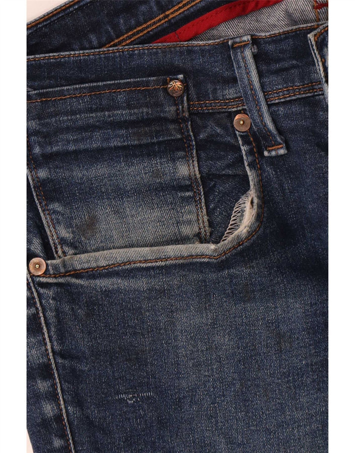 Penguin Herre Slim Jeans W32 L32 Blå Bomuld