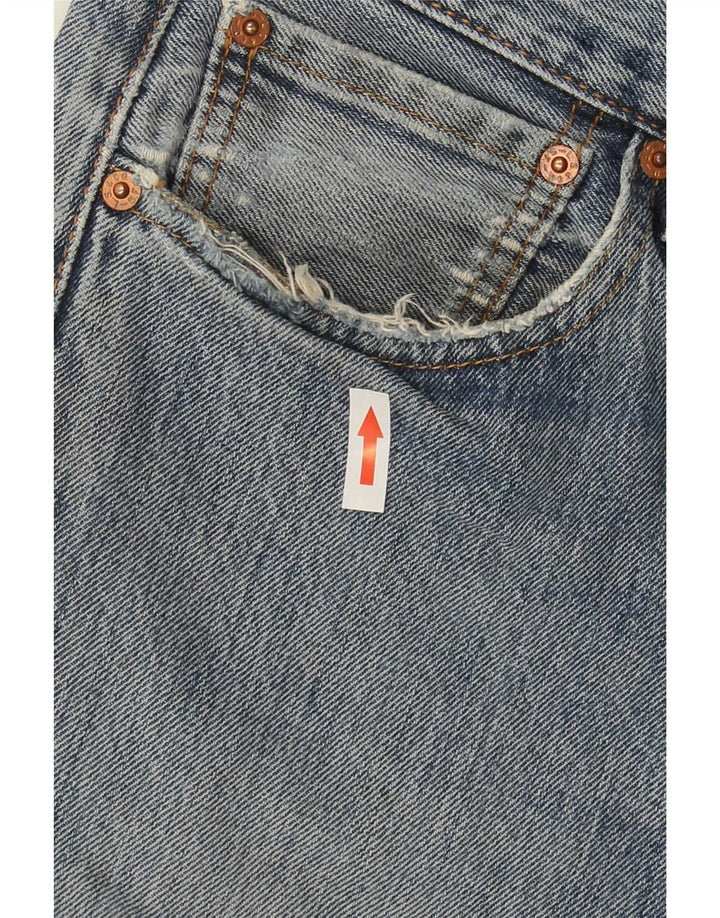 Levi's Mens 501 Distressed Straight Jeans W34 L32 Blue Cotton