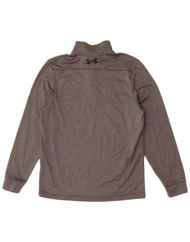 Under Armour Haut de Survêtement Cold Gear Zip Neck Pull Homme Gris Taille S