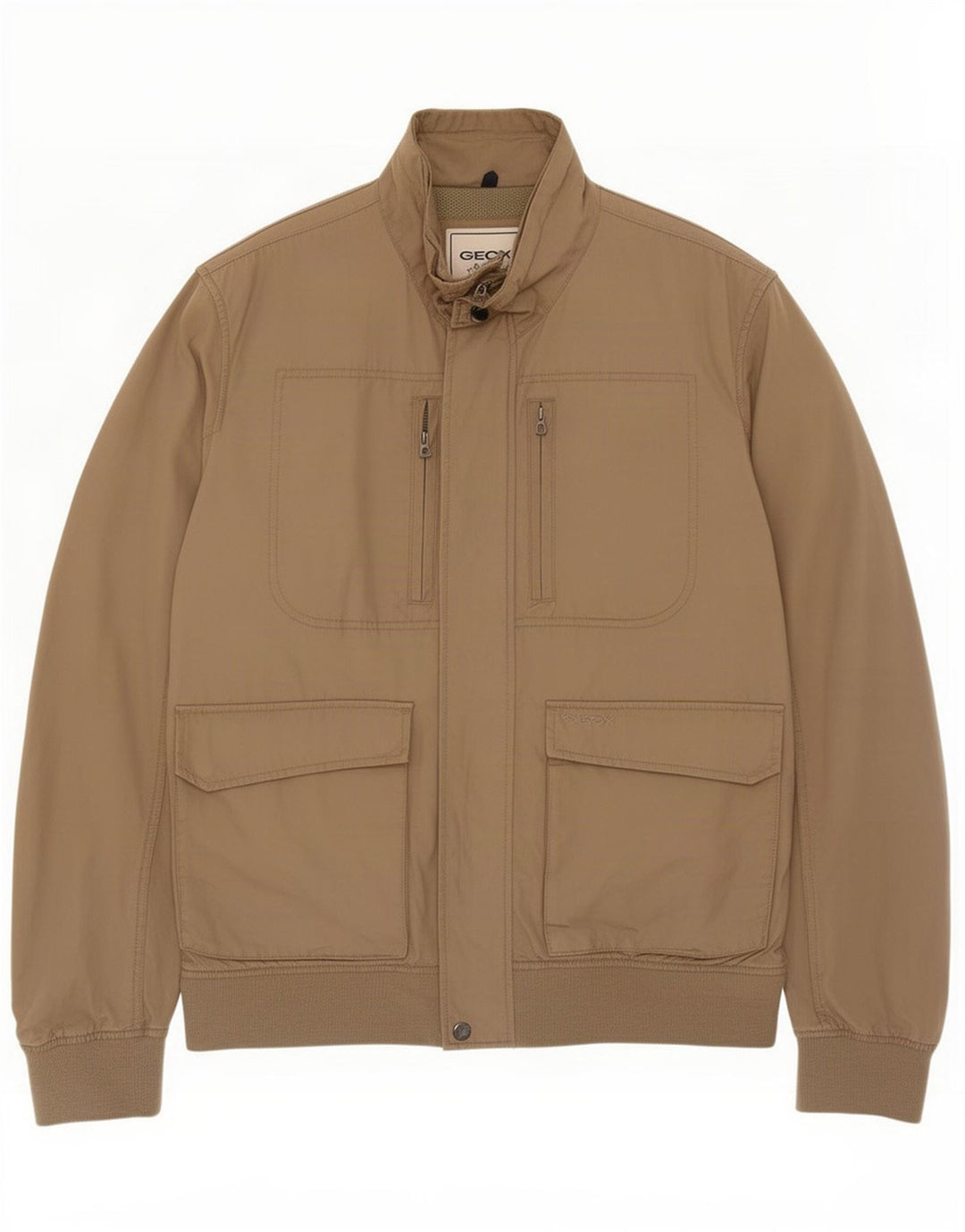 Geox Herren Respira Bomberjacke UK 42 XL Braun Polyester
