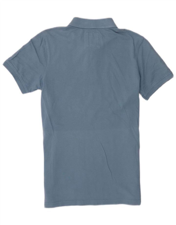 Crew Clothing Mens Polo Shirt Medium Blue Cotton