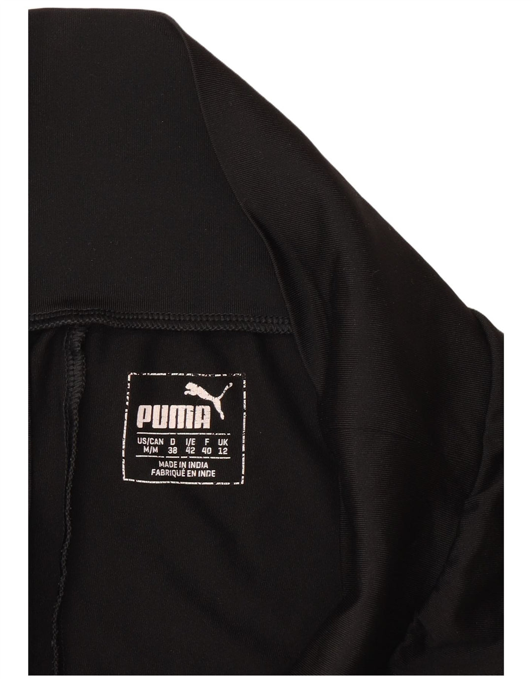 Puma Womens Capri Leggings UK 12 Medium  Black Polyester