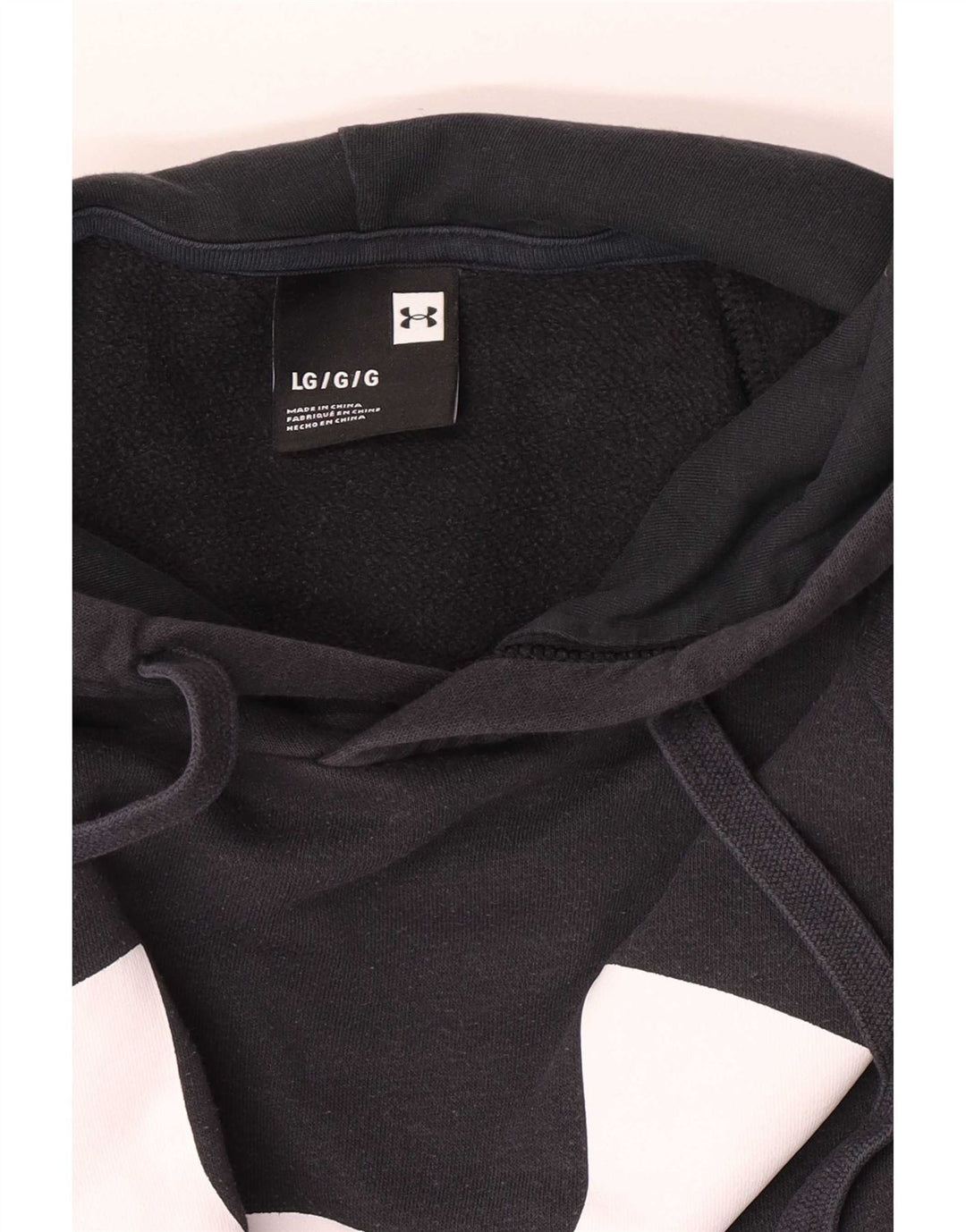Under Armour Mens Graphic Regular Fit Hoodie Jumper Large Black