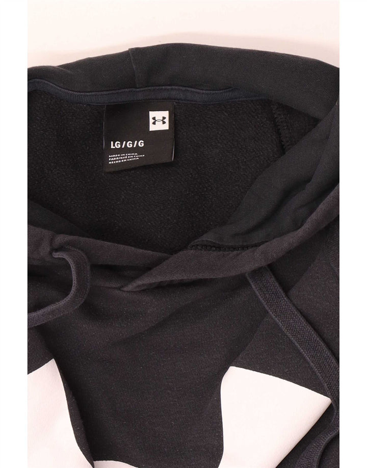 Under Armour Mens Graphic Regular Fit Hoodie Jumper Large Black