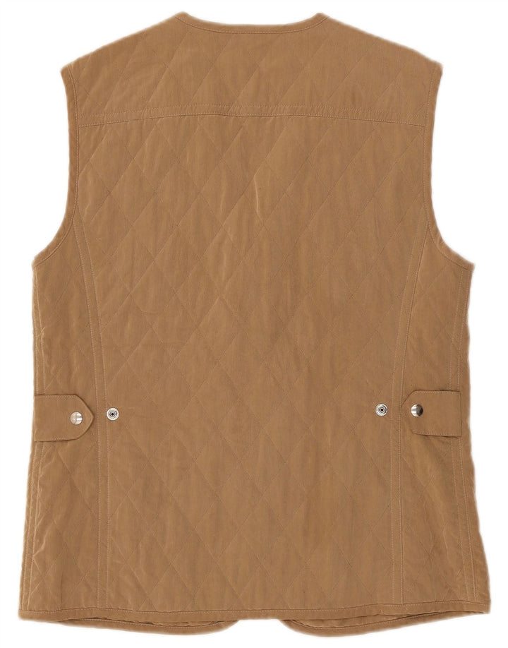 Allegri Dame Quilted Gilet UK 14 Medium Beige