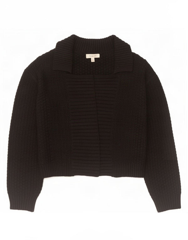 Pulover cardigan deschis pentru femei Marks & Spencer UK 12 Medium Negru