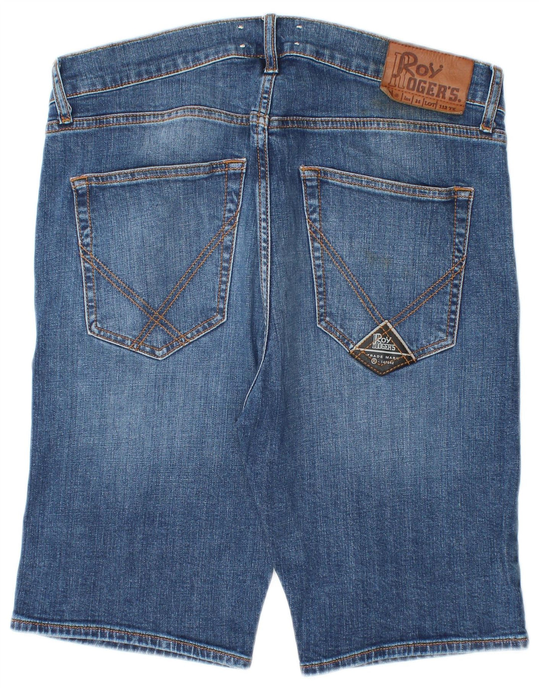 Roy Rogers Mens Denim Shorts W34 Large Blue Cotton
