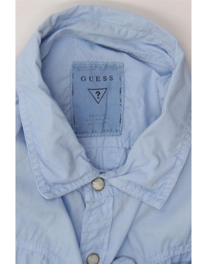 GUESS Mens Shirt UK 40 Medium Blue Cotton Vintage Guess and Second-Hand Guess from Messina Hembry 