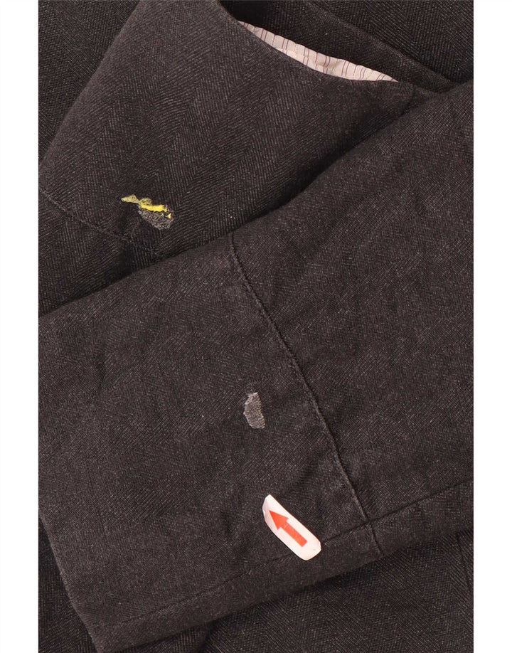 Zara Chaqueta Militar Hombre EU 54 XL Gris