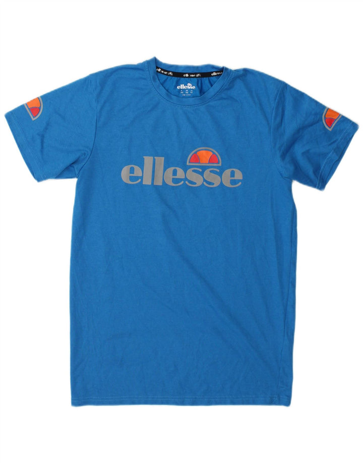 Ellesse Herren Grafik T-Shirt Top XS Blau Polyester