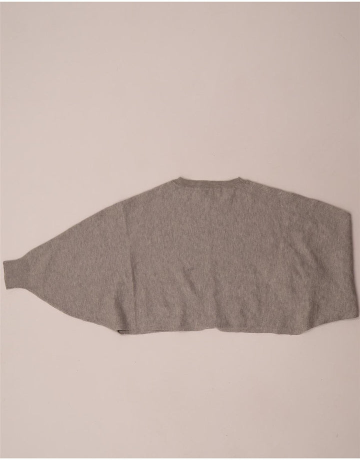 Massimo Dutti Sweat-shirt court pour femme UK 14 Gris moyen moucheté