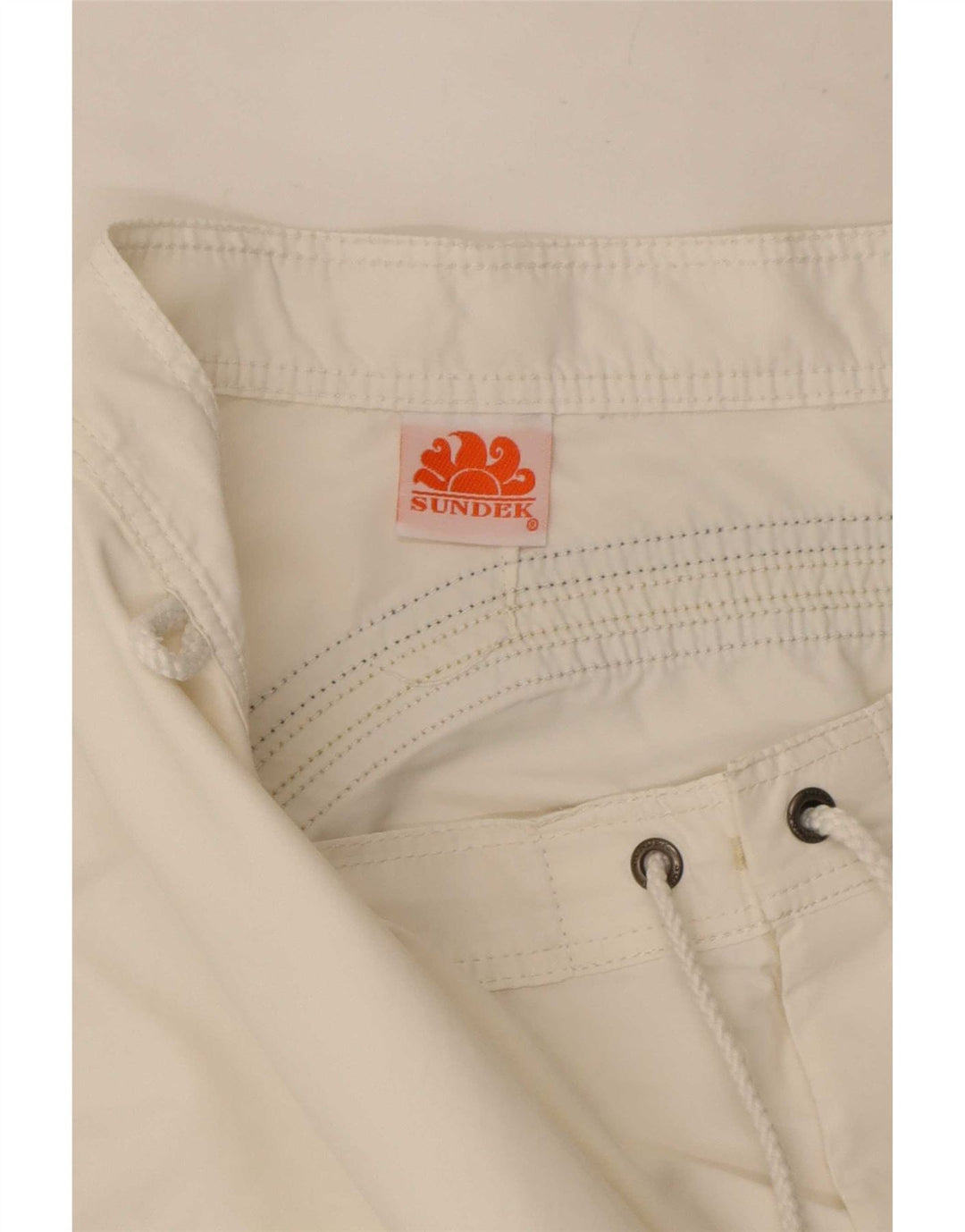 Sundek Mens Swimming Shorts Large White