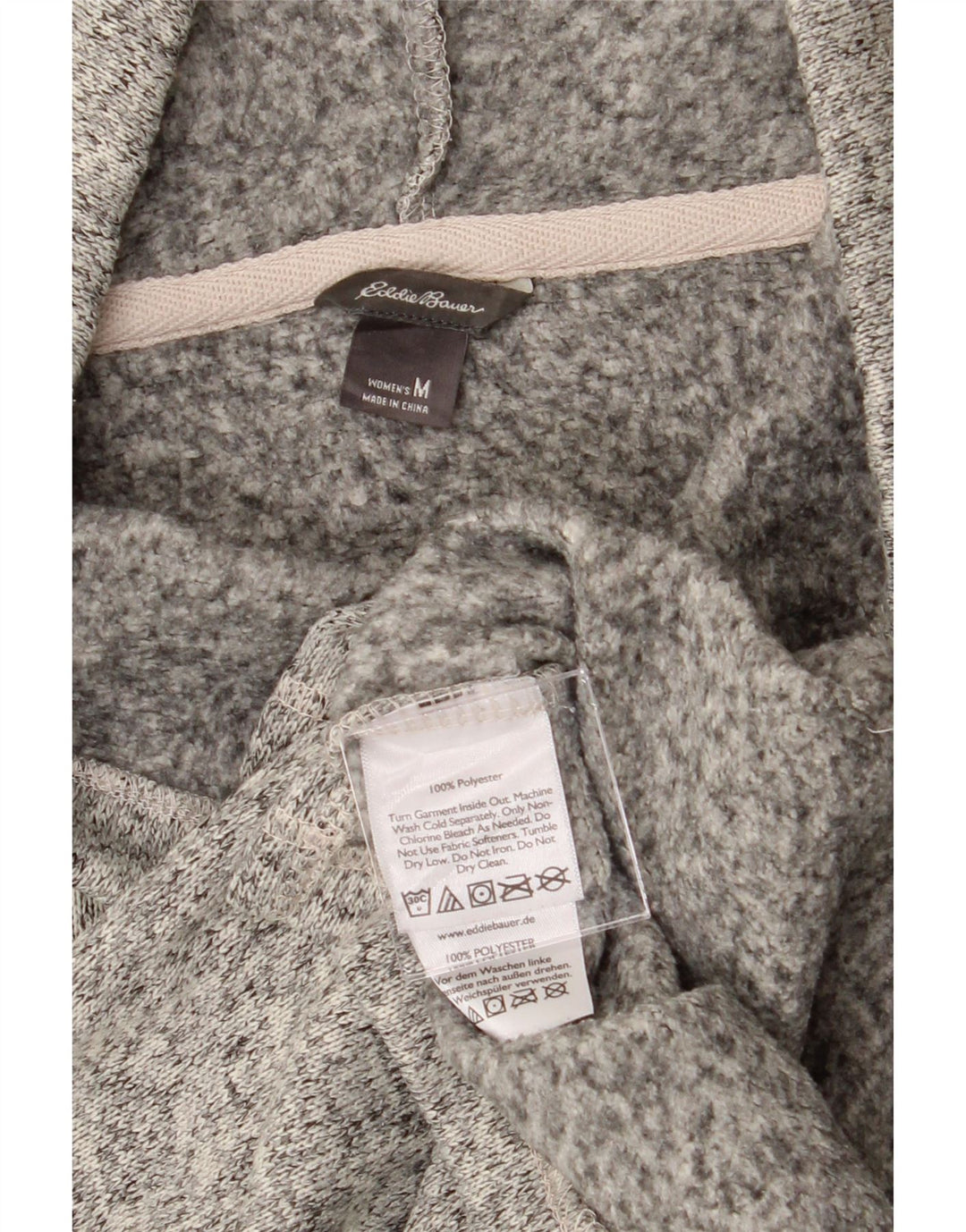 EDDIE BAUER Womens Roll Neck Jumper Sweater UK 14 Medium Grey Flecked Vintage Eddie Bauer and Second-Hand Eddie Bauer from Messina Hembry 