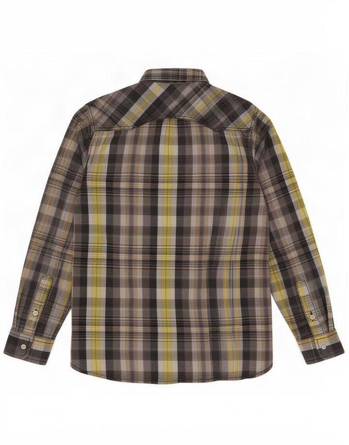 Levi's Camisa Moderna De Algodón A Cuadros Gris Pequeño Para Hombre