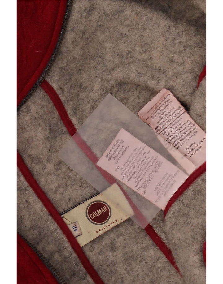 Colmar Mujer Chaqueta Polar Extragrande Con Capucha IT 42 Small Rojo Poliéster