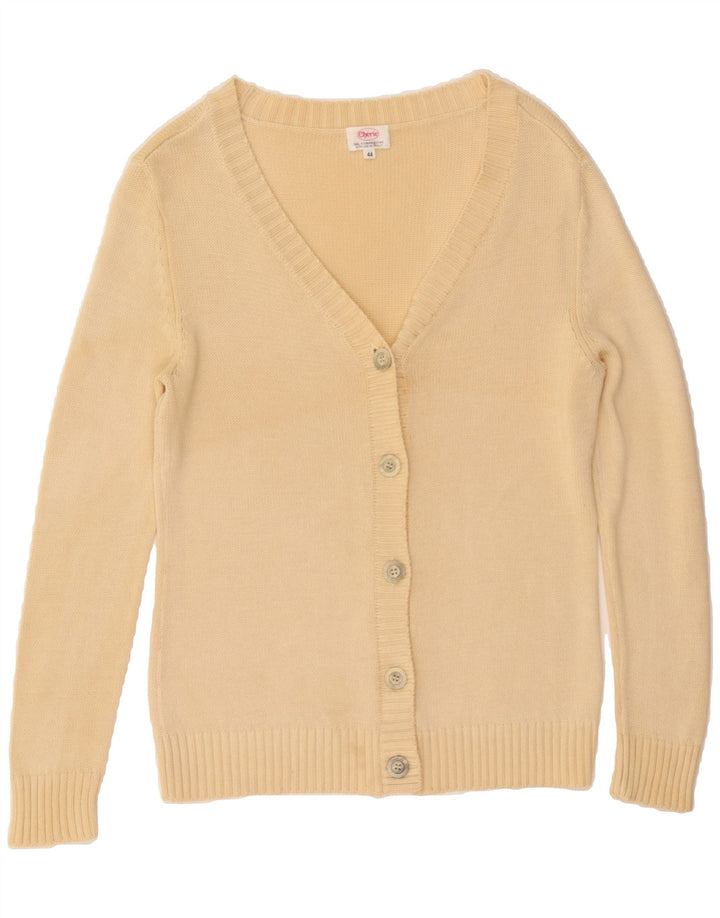 CHERIE Womens Cardigan Sweater IT 44 Medium Off White Silk Vintage cherie and Second-Hand cherie from Messina Hembry 