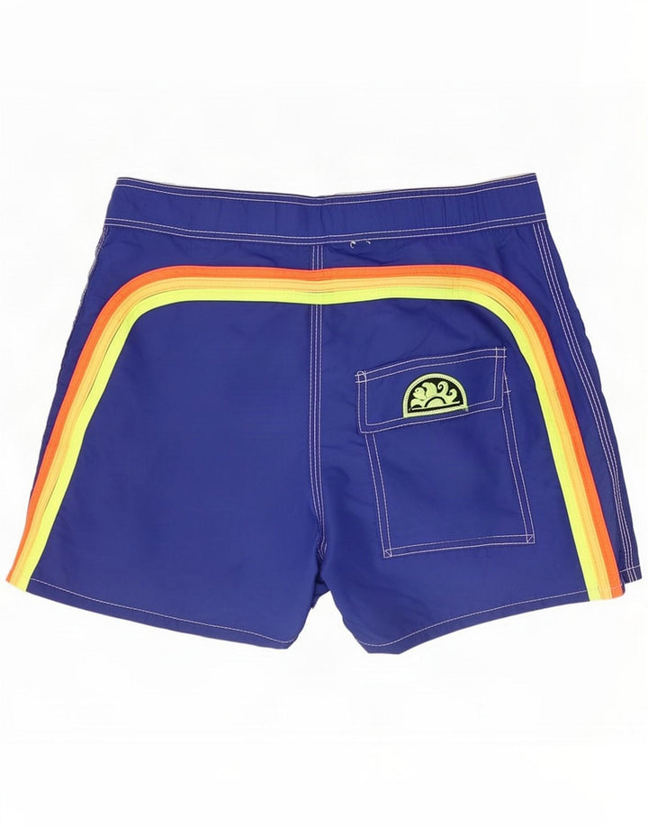 Sundek Womens Swimming Shorts IT 44 Medium Blue Colourblock