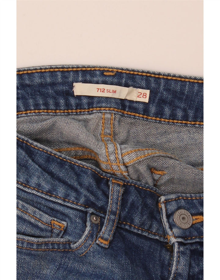 Levi's Dame 712 Slim Jeans W28 L31 Blå