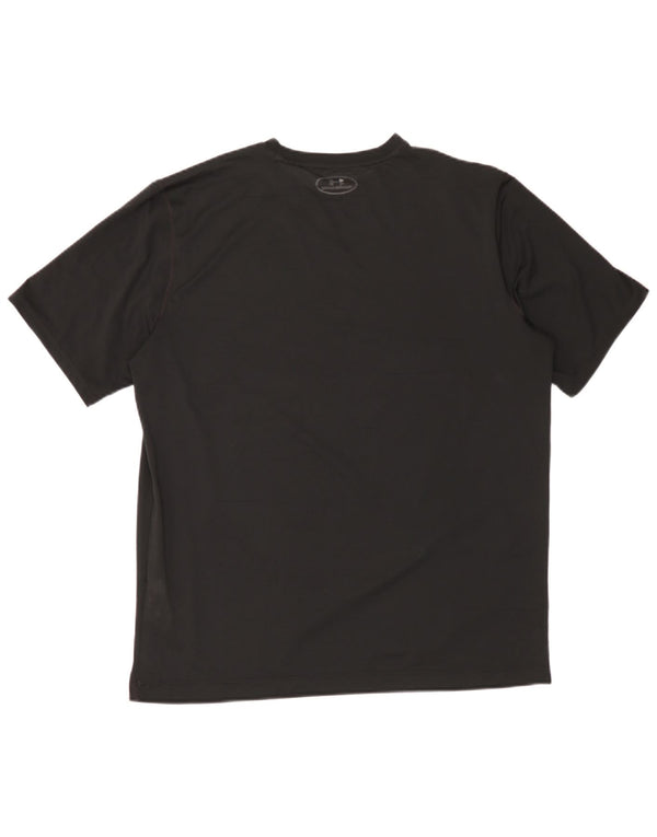 Under Armour Camiseta gráfica Heat Gear para hombre Top XL Poliéster negro