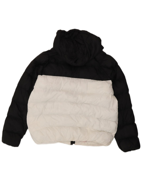 Jaqueta feminina acolchoada com capuz Mountain Warehouse UK 18 XL preta colorblock