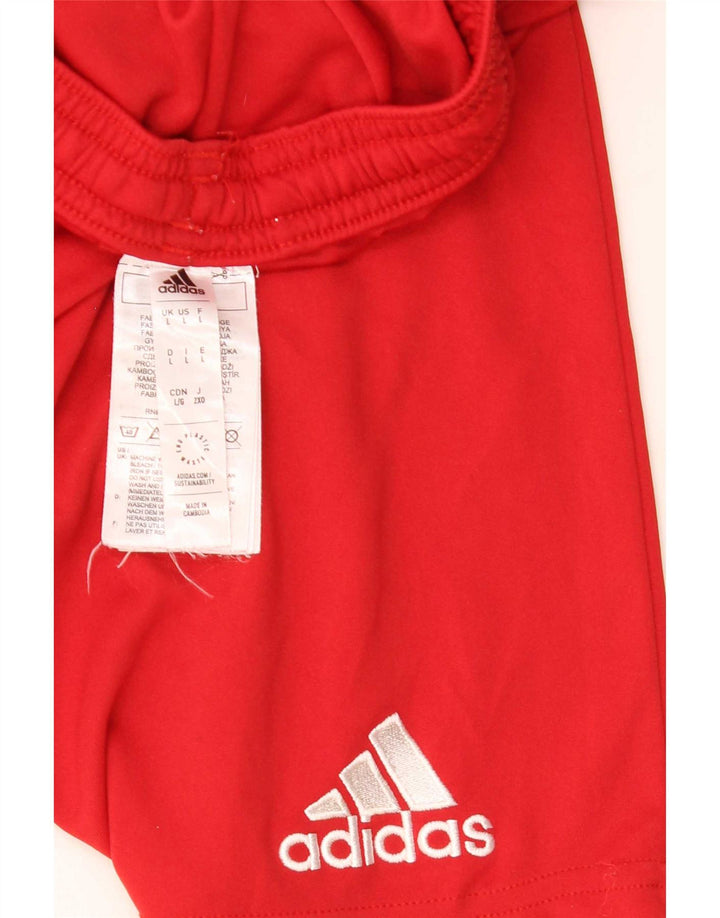 Adidas Mens Sport Shorts Large Red Polyester
