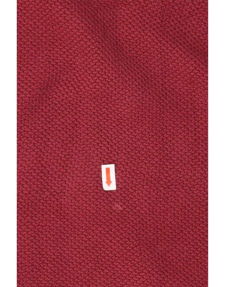 TIMBERLAND Mens Zip Neck Jumper Sweater 2XL Red Cotton Vintage Timberland and Second-Hand Timberland from Messina Hembry 