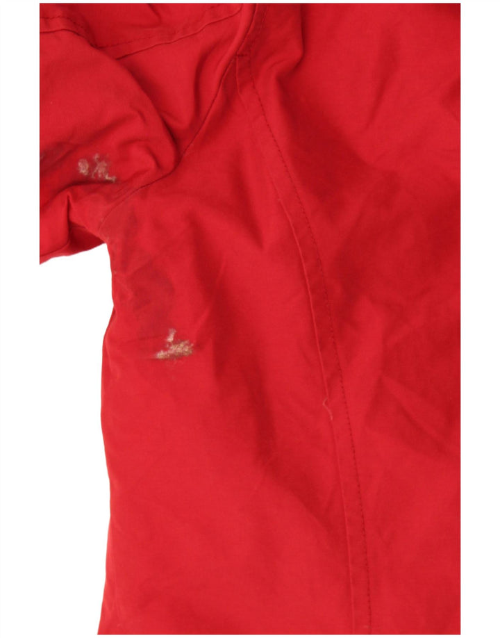 Woolrich Womens Hooded Oversized Padded Coat UK 10 Small Burgundy
