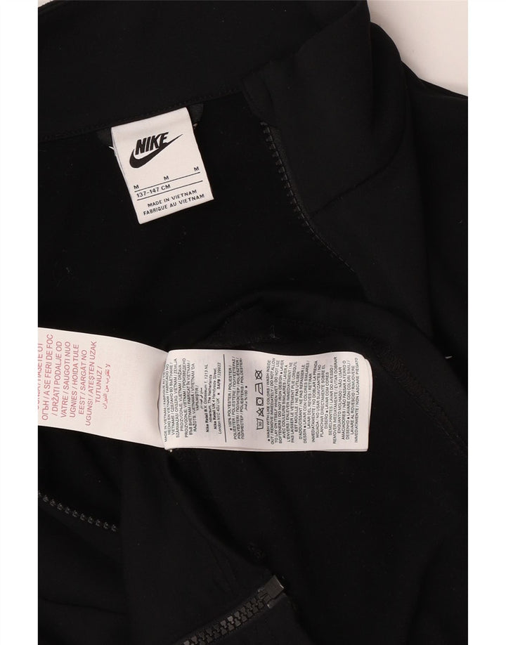 Nike drenge grafisk træningsdragt topjakke 10-11 år medium sort polyester