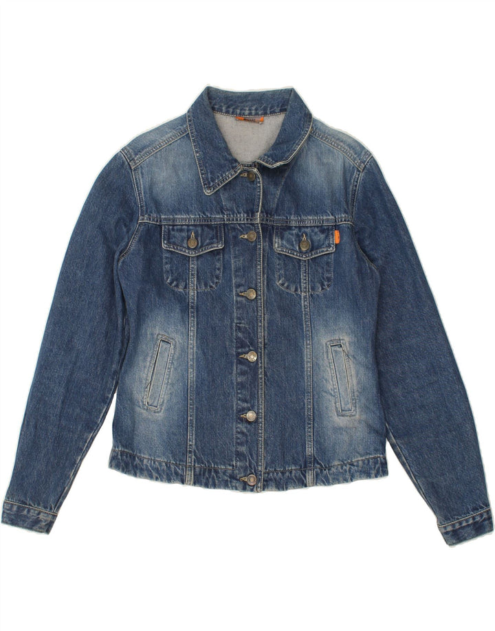 WITBOY Girls Denim Jacket 11-12 Years XL Blue Cotton Vintage WITBOY and Second-Hand WITBOY from Messina Hembry 