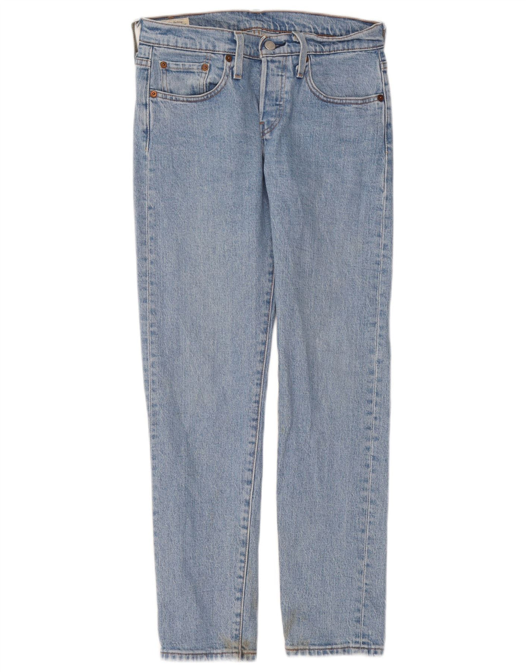 Levi's Womens 501 Straight Jeans W24 L28 Blue Cotton