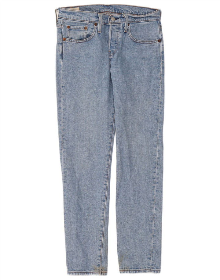 Levi's Womens 501 Straight Jeans W24 L28 Blue Cotton