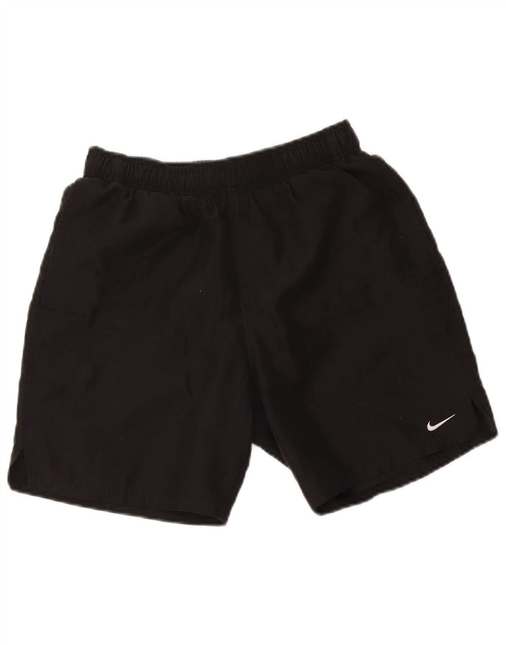 Pantaloncini sportivi Nike da uomo piccoli in poliestere nero